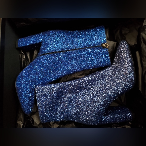 NIB Saint laurent glitter boots - Picture 5 of 6